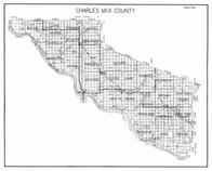 Charles Mix County, La roche, Lake Forbes, Carroll, Castalia, Hamilton, Rhoda, Moore, Goose Lake, South Dakota State Atlas 1930c